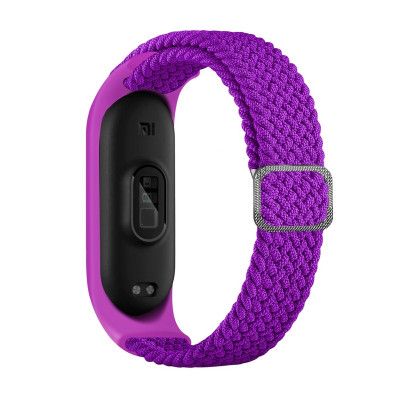 Braided Ersättningsarmband till Xiaomi Mi Band 6/5/4/3 - Lila