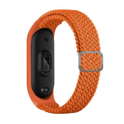 Braided Ersättningsarmband till Xiaomi Mi Band 6/5/4/3 - Orange