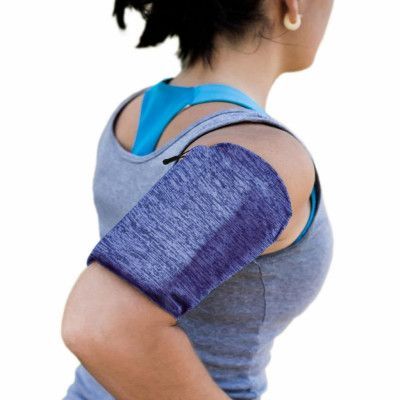 Elastic Fabric Armband L Running Fitness - Marinblå