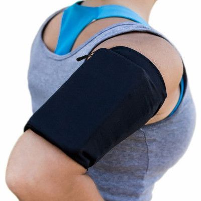 Elastic Fabric Armband S Running Fitness - Svart