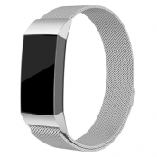 Fitbit Charge 4/3 Armband Milanese Loop - Silver