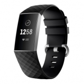 Fitbit Charge 4/3 Armband Silikon - Svart