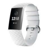 Fitbit Charge 4/3 Armband Silikon - Vit