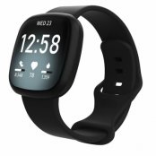 Fitbit Versa 3/Sens Armband Silikon - Svart