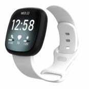 Fitbit Versa 3/Sens Armband Silikon - Vit