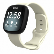Fitbit Versa 3/Sense Armband Silikon Large - Beige
