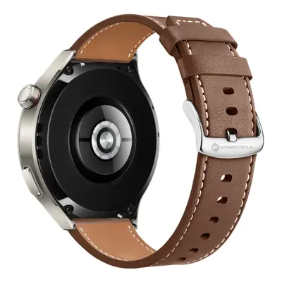 Forcell Galaxy Watch 20mm Armband Eco Läder - Brun