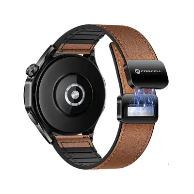 Forcell Galaxy Watch 20mm Armband Magnetic - Brun
