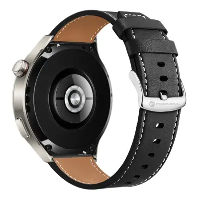 Forcell Galaxy Watch 22mm Armband Eco Läder - Svart