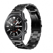 Galaxy Watch 4 44mm/Classic 46mm Armband Metall - Svart