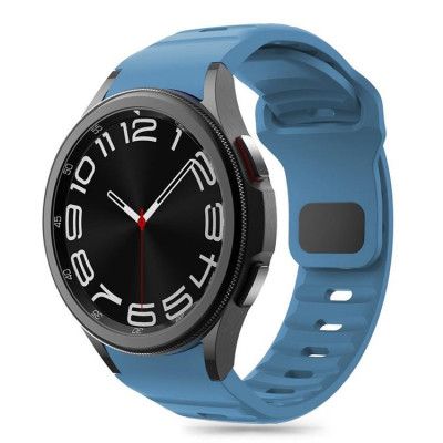 Galaxy Watch 4/5/5 Pro/6/7/FE Armband Silikon Line - Blå
