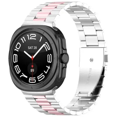 Galaxy Watch 8 (44mm/40mm) Armband Stainless Steel Three Bead