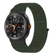 Galaxy Watch 8 (44mm/40mm)/8 Classic (46mm) Armband Vävt - Armégrön