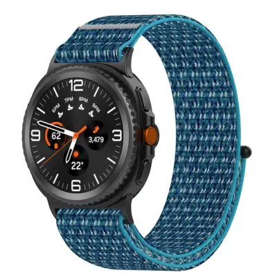 Galaxy Watch 8 (44mm/40mm)/8 Classic (46mm) Armband Vävt - Havsblå