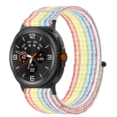 Galaxy Watch 8 (44mm/40mm)/8 Classic (46mm) Armband Vävt - Regnbåge