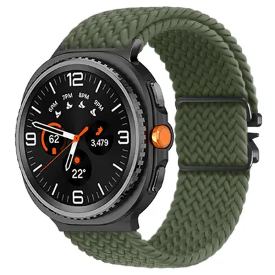 Galaxy Watch 8/ 8 Classic (40/44/46mm) Armband Nylon - Olive Grön