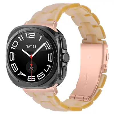Galaxy Watch 8/8 Classic (40/44/46mm) Armband Acrylic Resin - Ivory