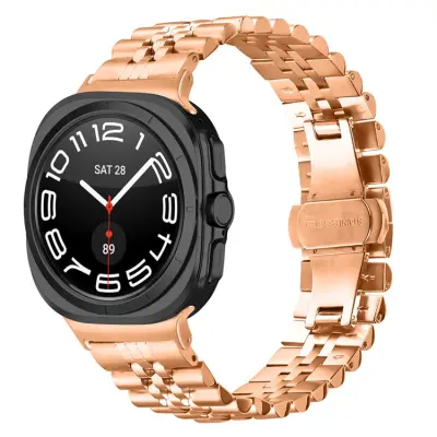 Galaxy Watch 8/8 Classic (40/44/46mm) Armband Bead Metal - Rosaguld