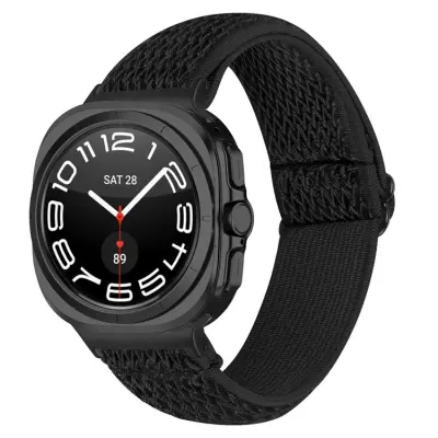 Galaxy Watch 8/8 Classic (40/44/46mm) Armband Elastic - Svart