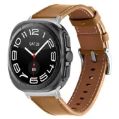 Galaxy Watch 8/8 Classic (40/44/46mm) Armband Genuine Cow Läder - Camel