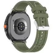 Galaxy Watch 8/8 Classic (40/44/46mm) Armband Nylon - Grön