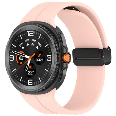 Galaxy Watch 8/8 Classic (40/44/46mm) Armband Silikon - Ljusrosa