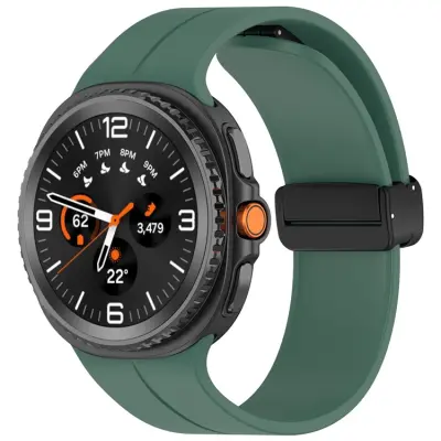 Galaxy Watch 8/8 Classic (40/44/46mm) Armband Silikon - Mörkgrön
