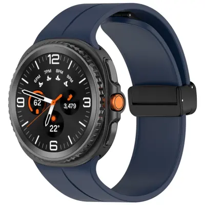 Galaxy Watch 8/8 Classic (40/44/46mm) Armband Silikon - Midnight Blå