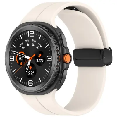 Galaxy Watch 8/8 Classic (40/44/46mm) Armband Silikon - Starlight