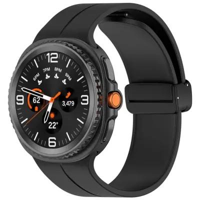 Galaxy Watch 8/8 Classic (40/44/46mm) Armband Silikon - Svart