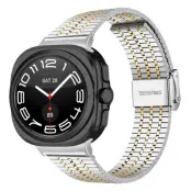 Galaxy Watch 8/8 Classic (40/44/46mm) Armband Stainless Steel - Silver/Guld
