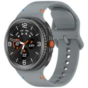 Galaxy Watch 8/8 Classic (40/44/46mm) Armband Stitching Line Decor - Grå