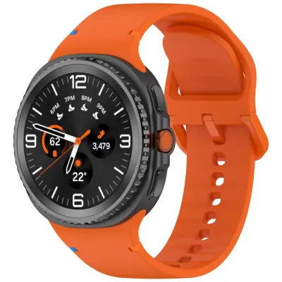 Galaxy Watch 8/8 Classic (40/44/46mm) Armband Stitching Line Decor - Orange