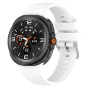 Galaxy Watch 8/8 Classic (40/44/46mm) Armband TextuRöd - Vit