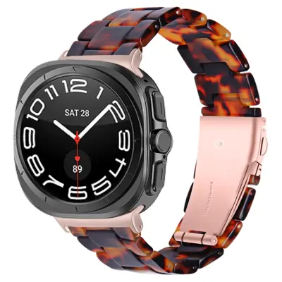 Galaxy Watch 8/8 Classic (40/44/46mm) Armband Vattentät Acrylic - Mörkbrun