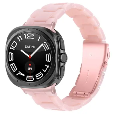 Galaxy Watch 8/8 Classic (40/44/46mm) Armband Vattentät Acrylic - Rosa