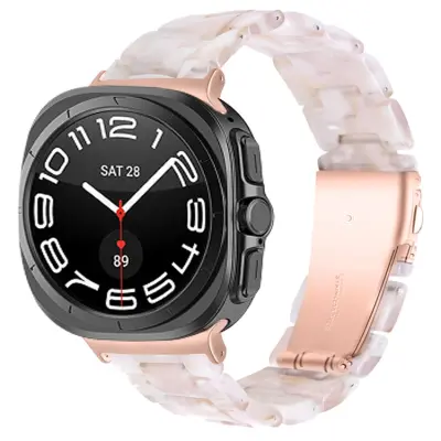 Galaxy Watch 8/8 Classic (40/44/46mm) Armband Vattentät Acrylic - Rosa Flower