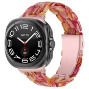 Galaxy Watch 8/8 Classic (40/44/46mm) Armband Vattentät Acrylic - Silk Röd