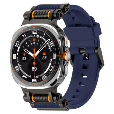 Galaxy Watch Ultra (47mm) Armband Rotation Axis Silikon - Blå