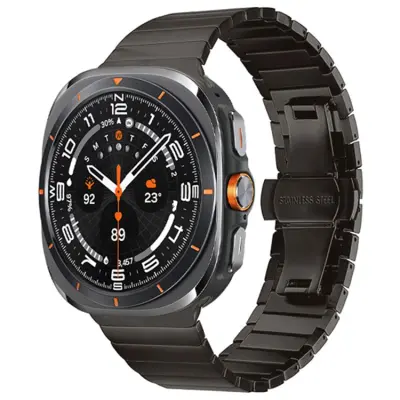 Galaxy Watch Ultra (47mm) Armband Stainless Steel - Mörkgrå