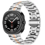 Galaxy Watch Ultra (47mm) Armband Stainless Steel - Silver/RosaGuld