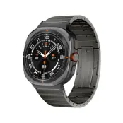 Galaxy Watch Ultra 47mm Armband Titanium Sliding Buckle - Grå