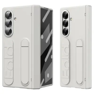 Galaxy Z Fold 7 Mobilskal Kickstand Armband - Vit