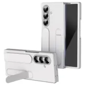 Galaxy Z Fold7 5G Mobilskal Kickstand Armband PC Silicone - Vit