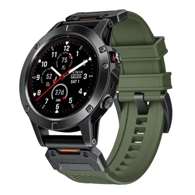 Garmin Fenix 8 (47mm) Armband Silikon - Grön