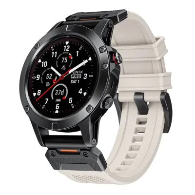 Garmin Fenix 8 (47mm) Armband Silikon - Starlight