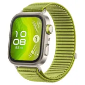 Huawei Watch Fit 4/Fit 4 Pro Armband Magic Tape Nylon - Grön