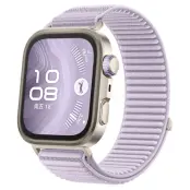 Huawei Watch Fit 4/Fit 4 Pro Armband Magic Tape Nylon - Ljuslila