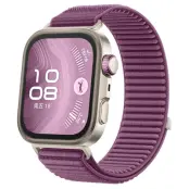 Huawei Watch Fit 4/Fit 4 Pro Armband Magic Tape Nylon - Plum