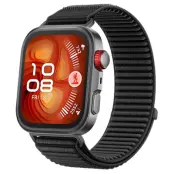 Huawei Watch Fit 4/Fit 4 Pro Armband Magic Tape Nylon - Svart